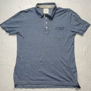 Billy Reid Blue Polo Shirt Size Large.